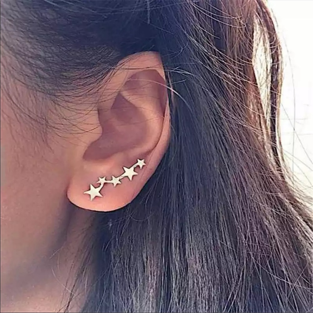 2/$10 NEW! Star Earrings Galaxy Celestial Studs Cute Simple Bohemian